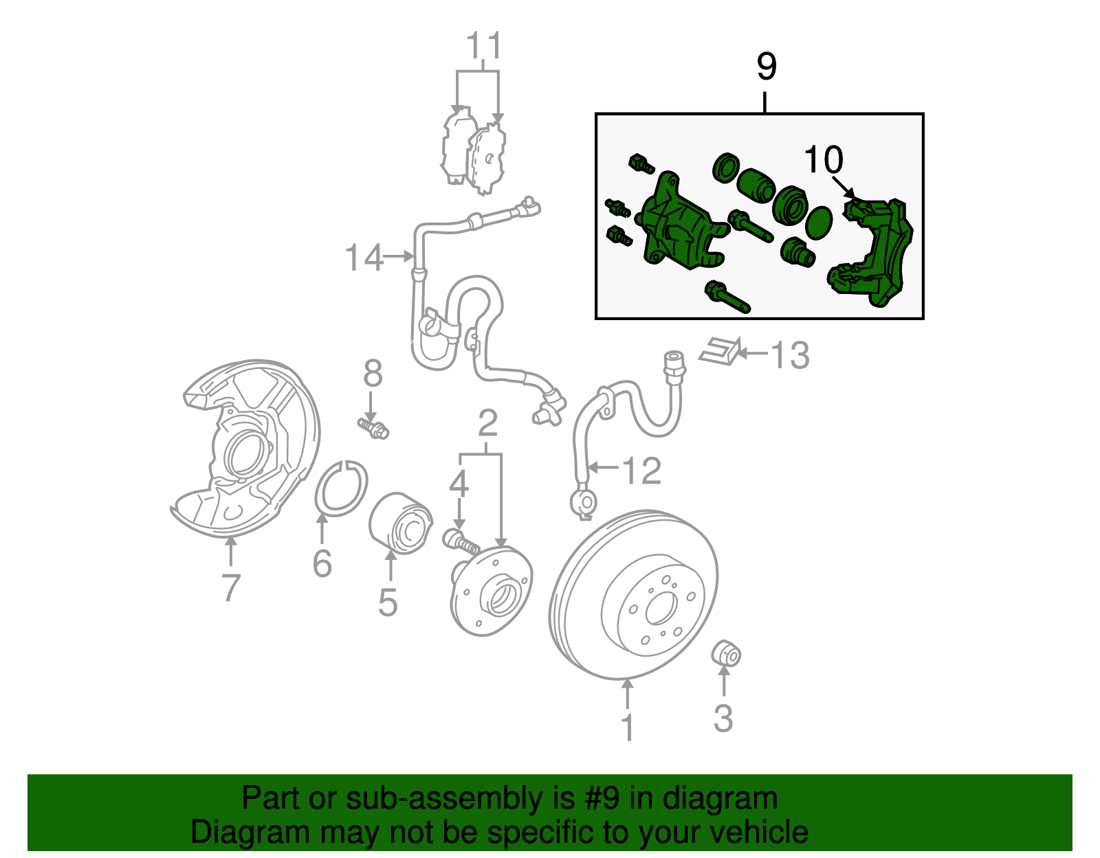 Disc Brake Caliper - Scion (47730-20640)