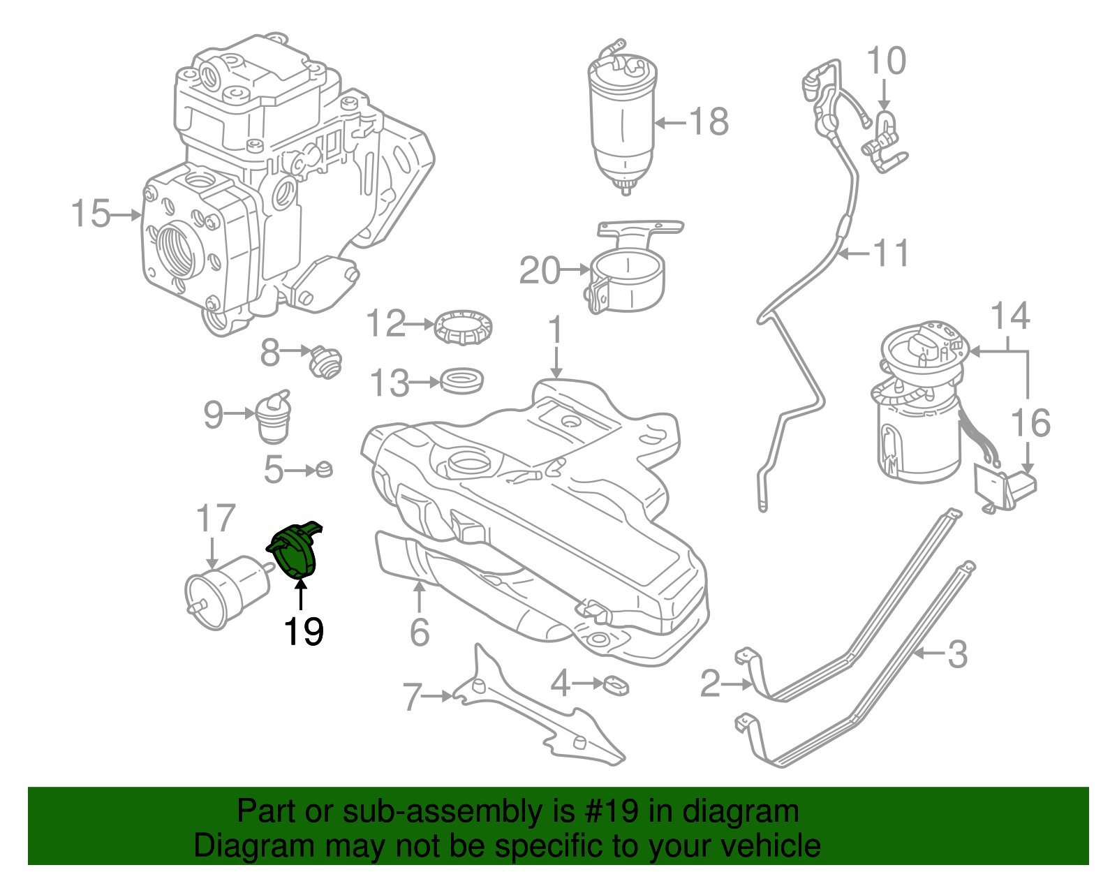 Fuel Filter Bracket - Volkswagen (N-024-522-6)