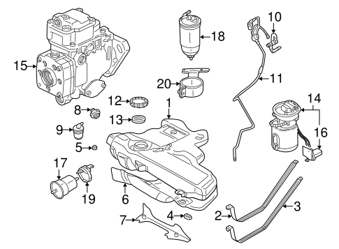 Fuel System Components for 2006 Volkswagen Golf #0