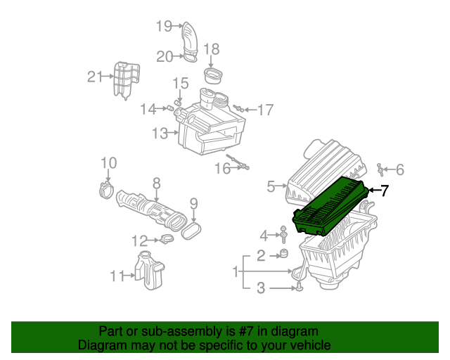 Genuine OEM Acura Element Assembly, Air Cleaner Part 17220P8CA00