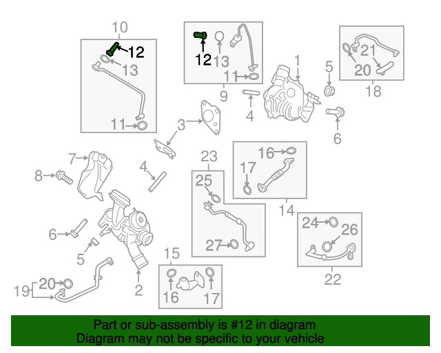 BL3Z6C683B Turbocharger Boost Pressure Solenoid Filter 20152021