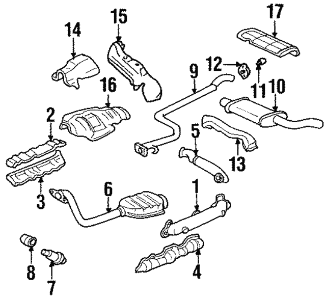 19951999 GM Exhaust Manifold Bolt And Spring 10104502 GM Parts Center