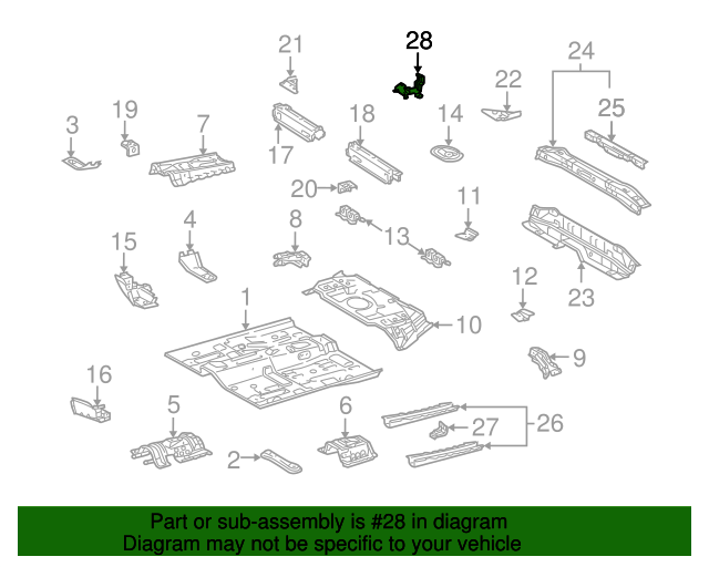 20042006 Scion xB Jack Carrier 5879152020 Toyota Parts Center