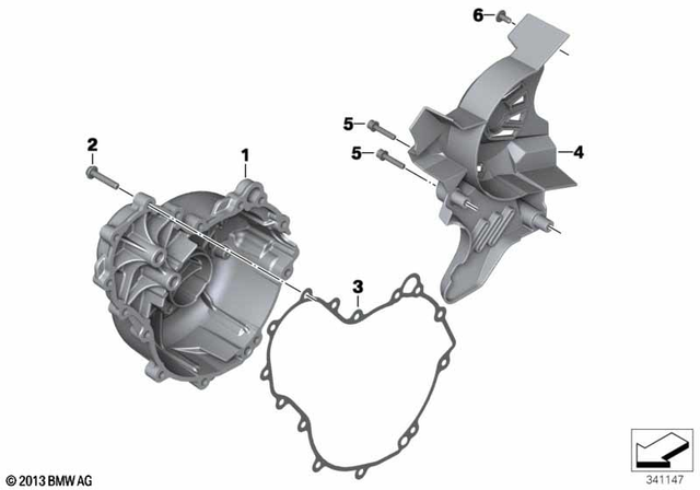 11147670688 - Gasket Right 2005-2018 BMW-Motorrad | BMW Motorrad USA 