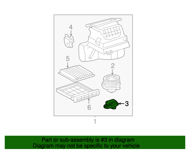 20012005 Toyota RAV4 Blower Motor Resistor 8713842030 Toyota Parts