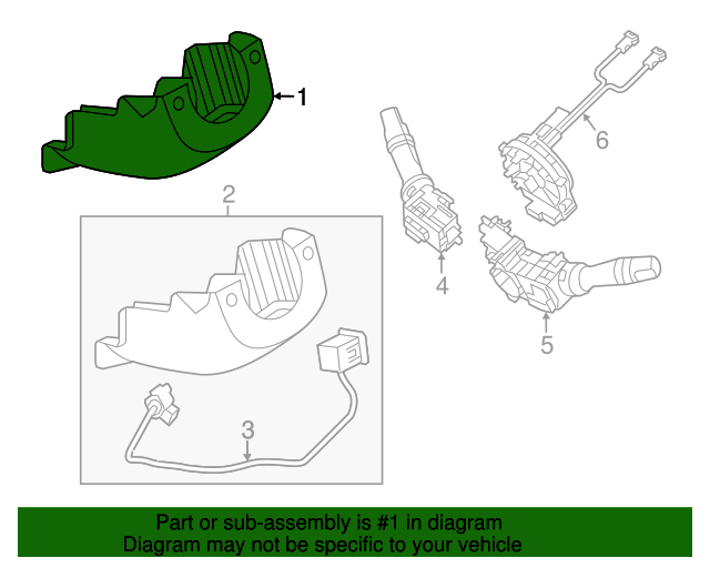 20112015 Kia Optima Steering Column Cover 848552T500VA OEM Parts Online
