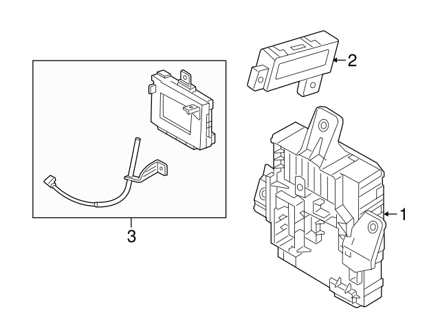 Genuine Hyundai 95400-1E616 Brake Control Module and Receiver Unit Assembly Genuine Hyundai 95400-1E616 Brake Control Module and Receiver Unit Assembly