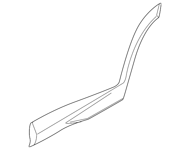 thumbnail image 2 of Rear Left Door Lower Molding For Hyundai Tucson 2022-2024 – Black, 87731CW000CA 2 of 6