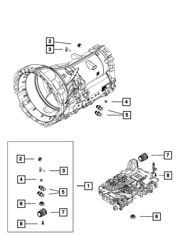 20132024 Mopar Transmission Plug Kit 68225347AA Mopar eStore