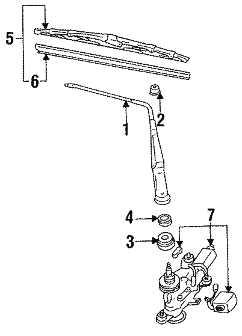 Back Glass Wiper Blade - Toyota (85220-3A250)