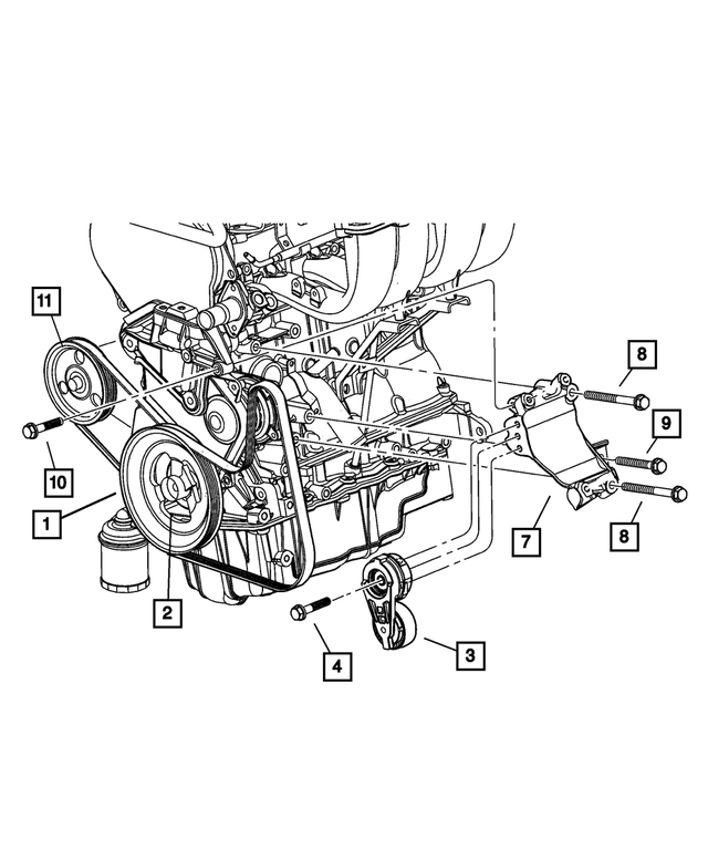 2001-2007 Mopar Alternator Bracket 5281480AA | My Mopar Parts