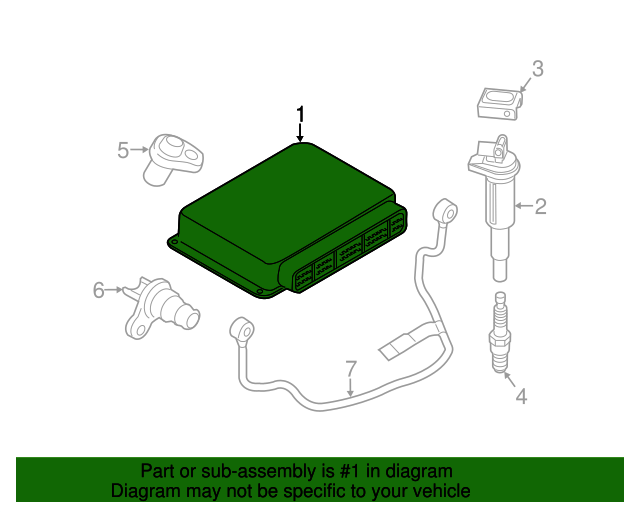 12148665625 20132017 BMW DME Control Module (12148665625) BMW