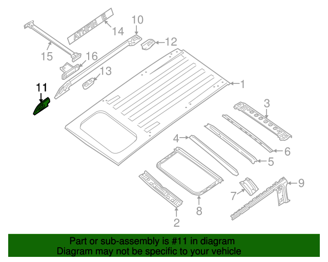 20052012 Nissan Pathfinder 20052012 Nissan Pathfinder Roof Rack Side