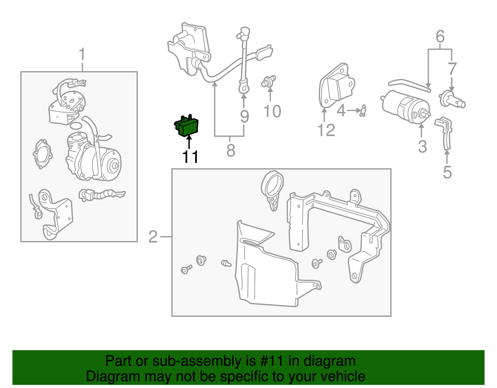 Vehicle Yaw Sensor - Buick (25737829)