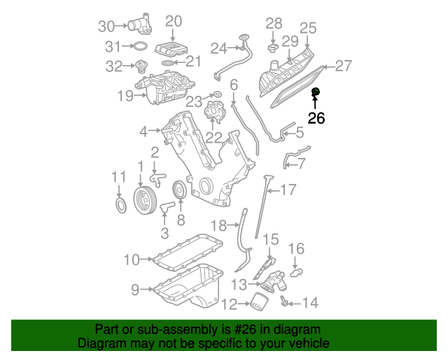20022014 Ford Valve Cover Grommet 2C2Z6C518AA