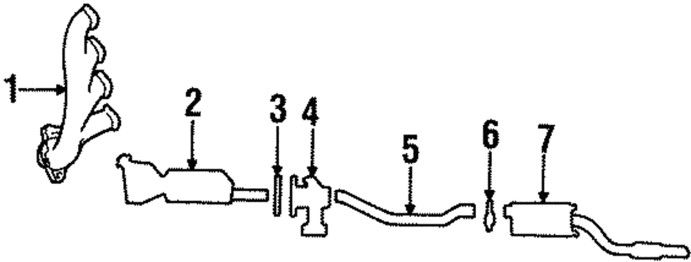 Catalytic Converter - Ford (YW7Z-5E212-BA)