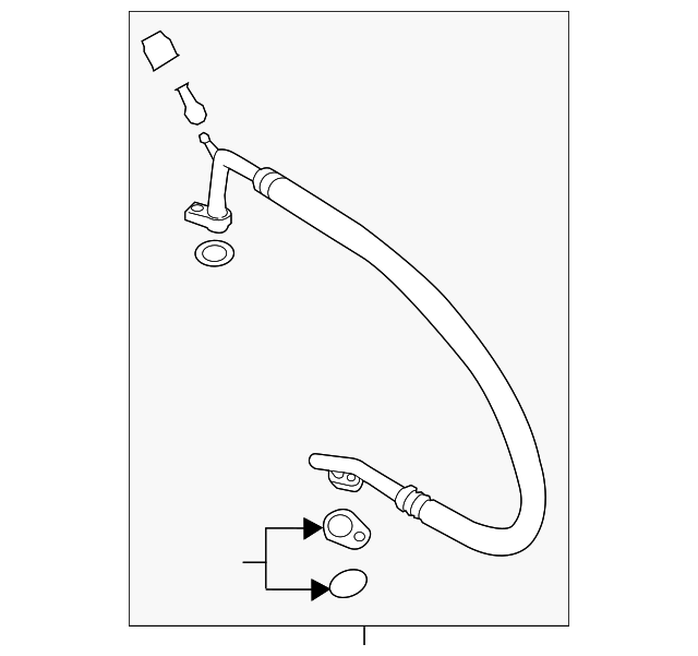 Motorcraft™ A/C Refrigerant Suction Hose - Ford (YF-37877)