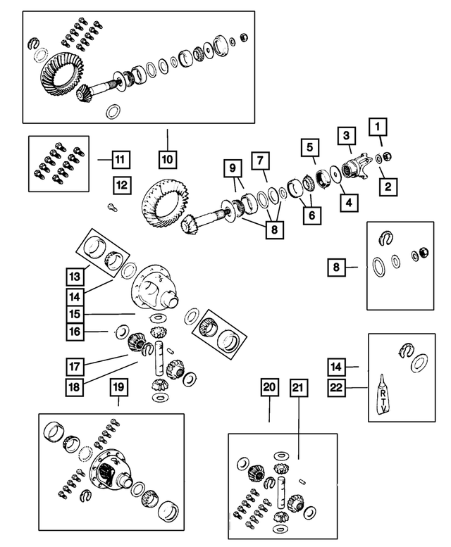 2001 Jeep Drive Pinion Seal 4746772 Mopar eStore