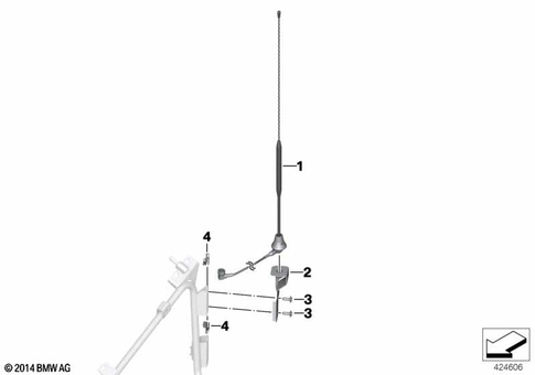 Radio Antenna for 2015 BMW-Motorrad R 1200 RT | BMW Motorrad USA