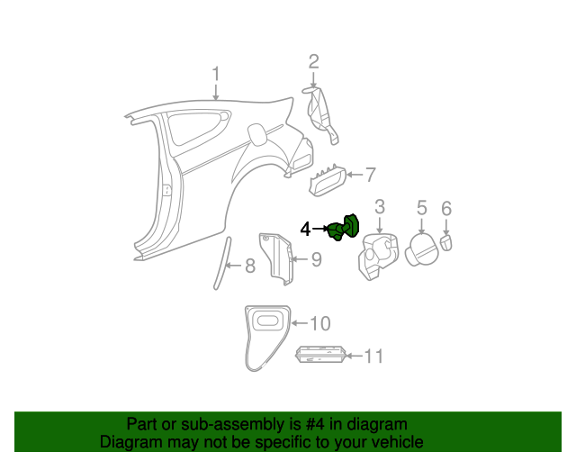 74490TE0A01 Grommet Assembly Fuel Cap 20082012 Honda Accord