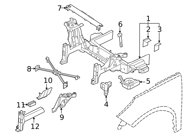 39-20-6-867-909 - Frame Rail End 2014-2021 BMW | AutoNationParts.com