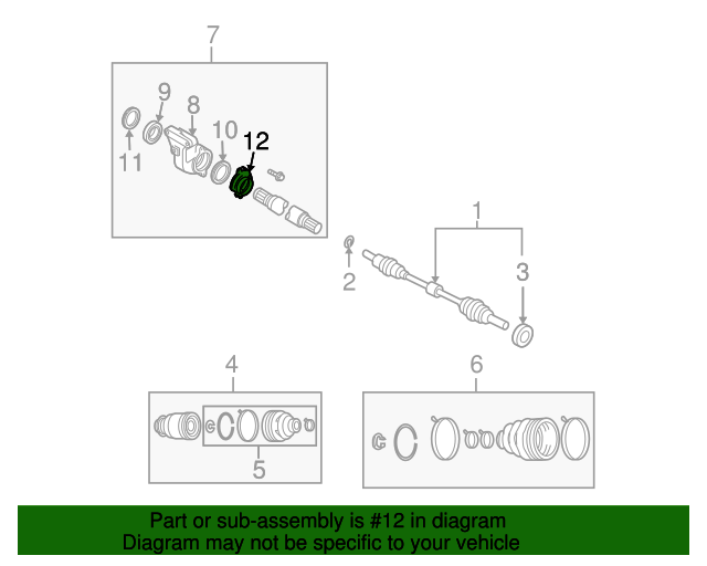 GA5025746 Drive Axle Shaft Oil Slinger 19972012 Mazda Werner