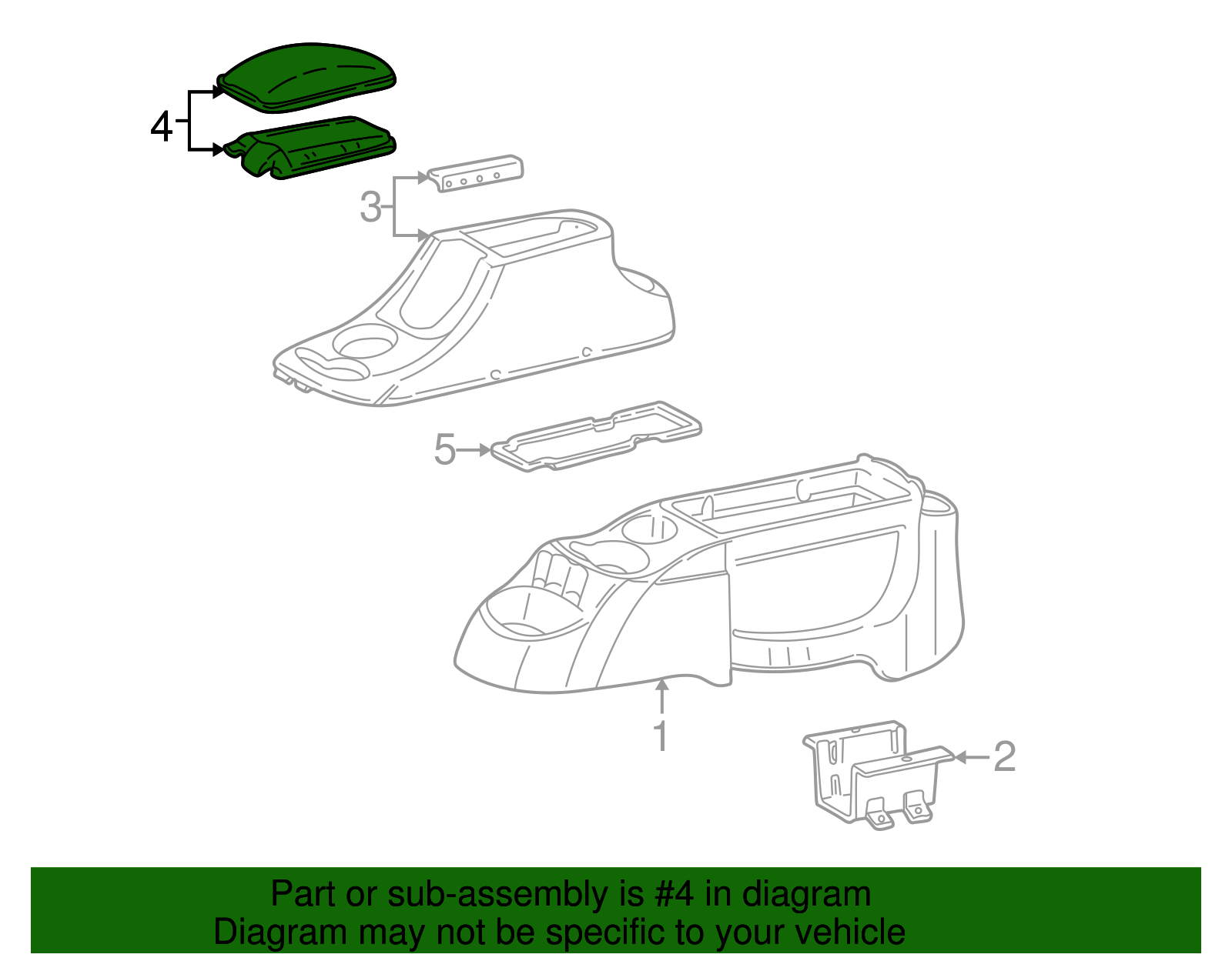 Armrest Door - Ford (YF1Z-5406024-CAC)