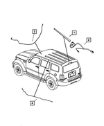 56040832AD - Electrical: Antenna Cable for Dodge: Nitro | Jeep: Liberty Image image