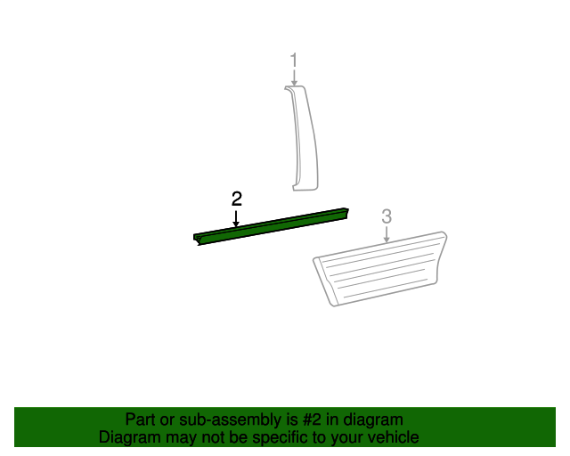 20072017 Ford Expedition OEM Belt WeatherStrip 8L1Z7825597AA Ford