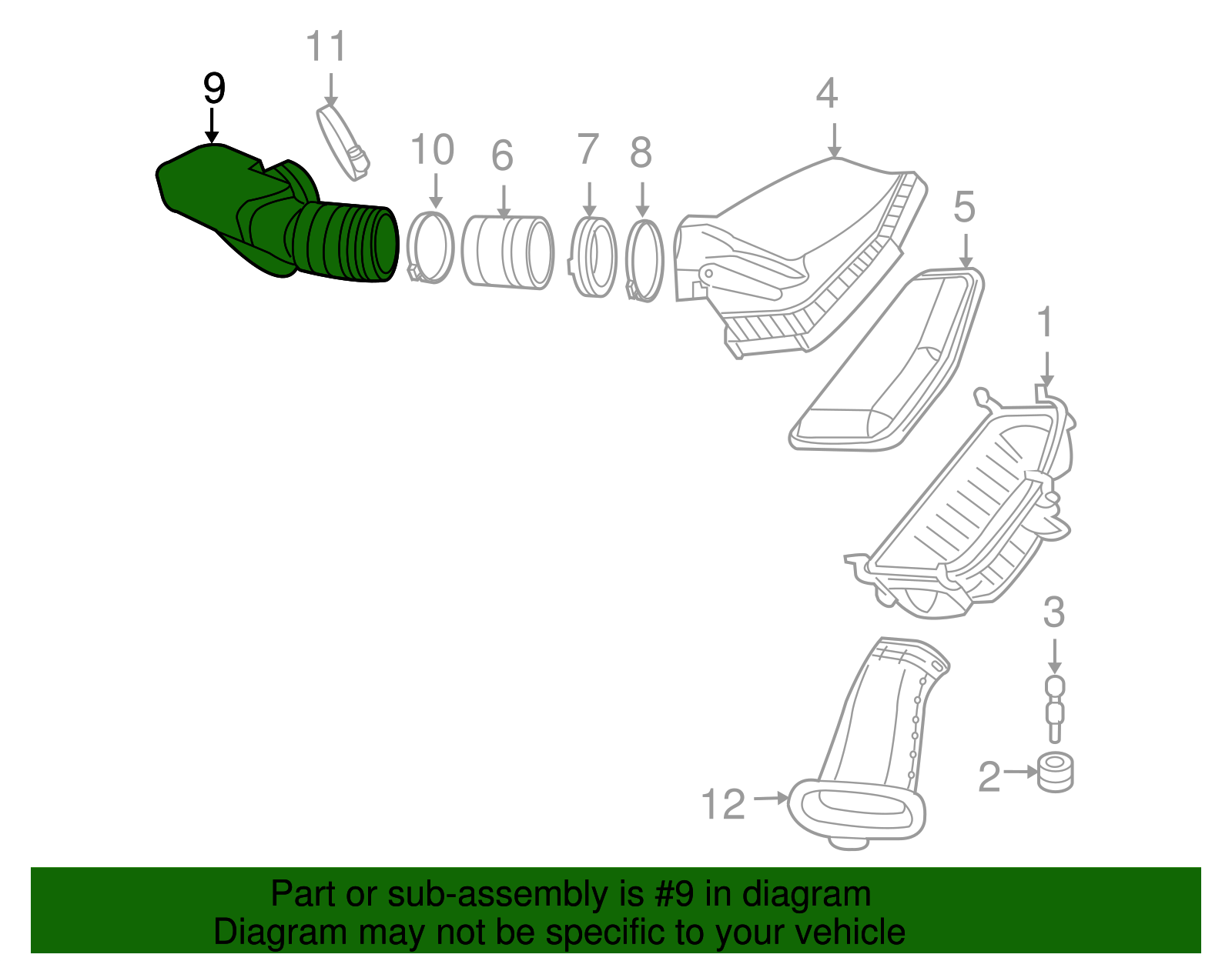 Air Cleaner Outlet Duct - GM (92216203)