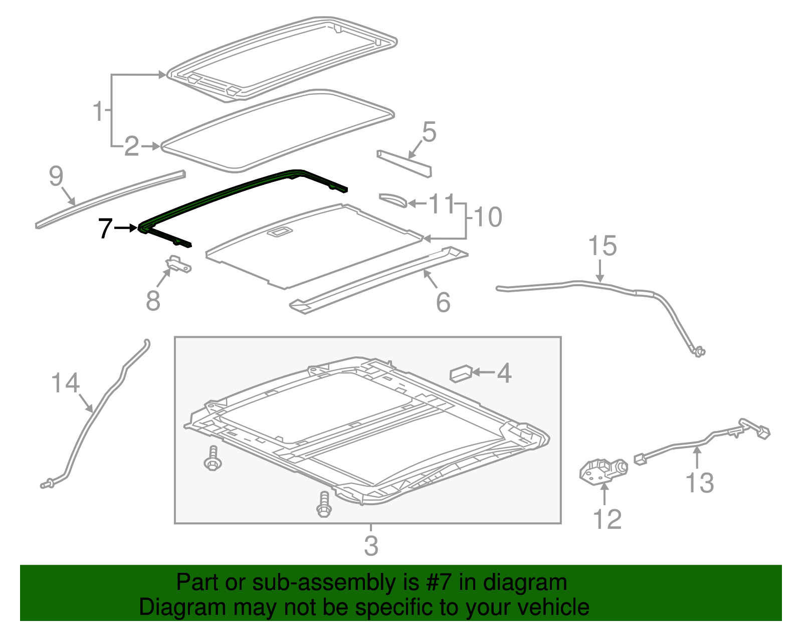 Sunroof Air Deflector - GM (84059503)
