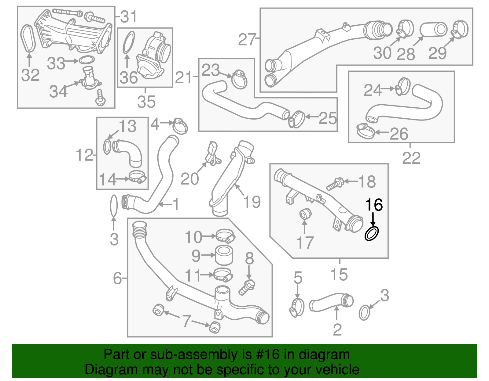 Upper Pipe Seal - Volkswagen (WHT-001-018-A)