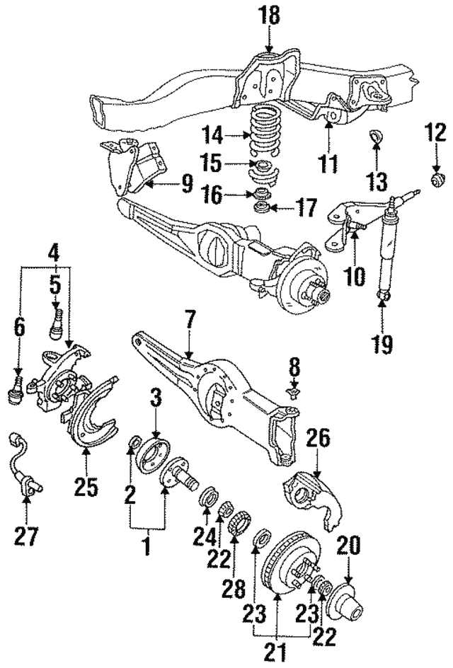 19911994 Ford Explorer Radius Arm Front Bushing f1tz3b203b