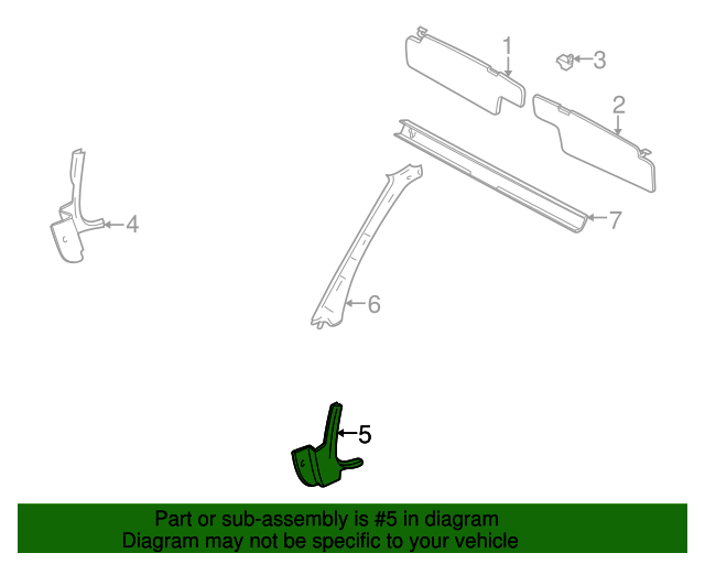 Cowl Trim 1H1-863-483-A-B41