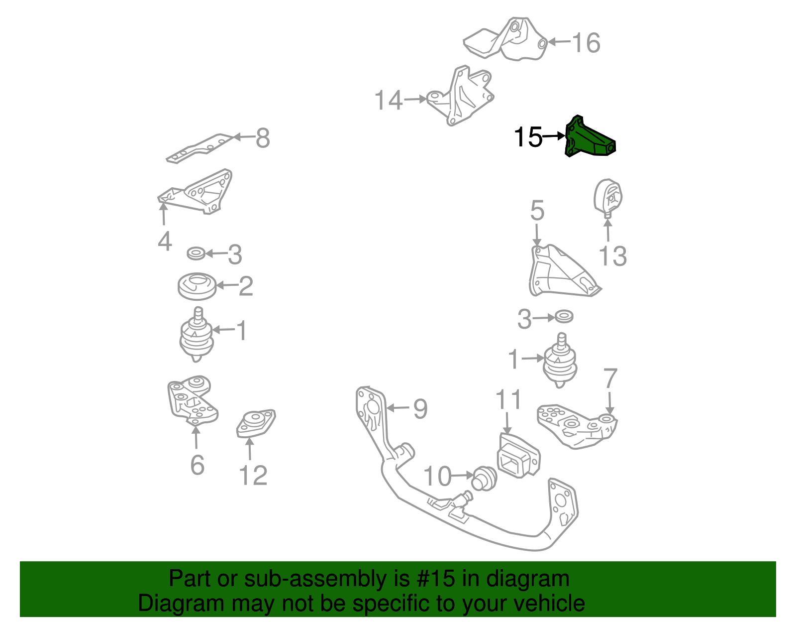 Trans Support - Volkswagen (8D0-399-113-AB)