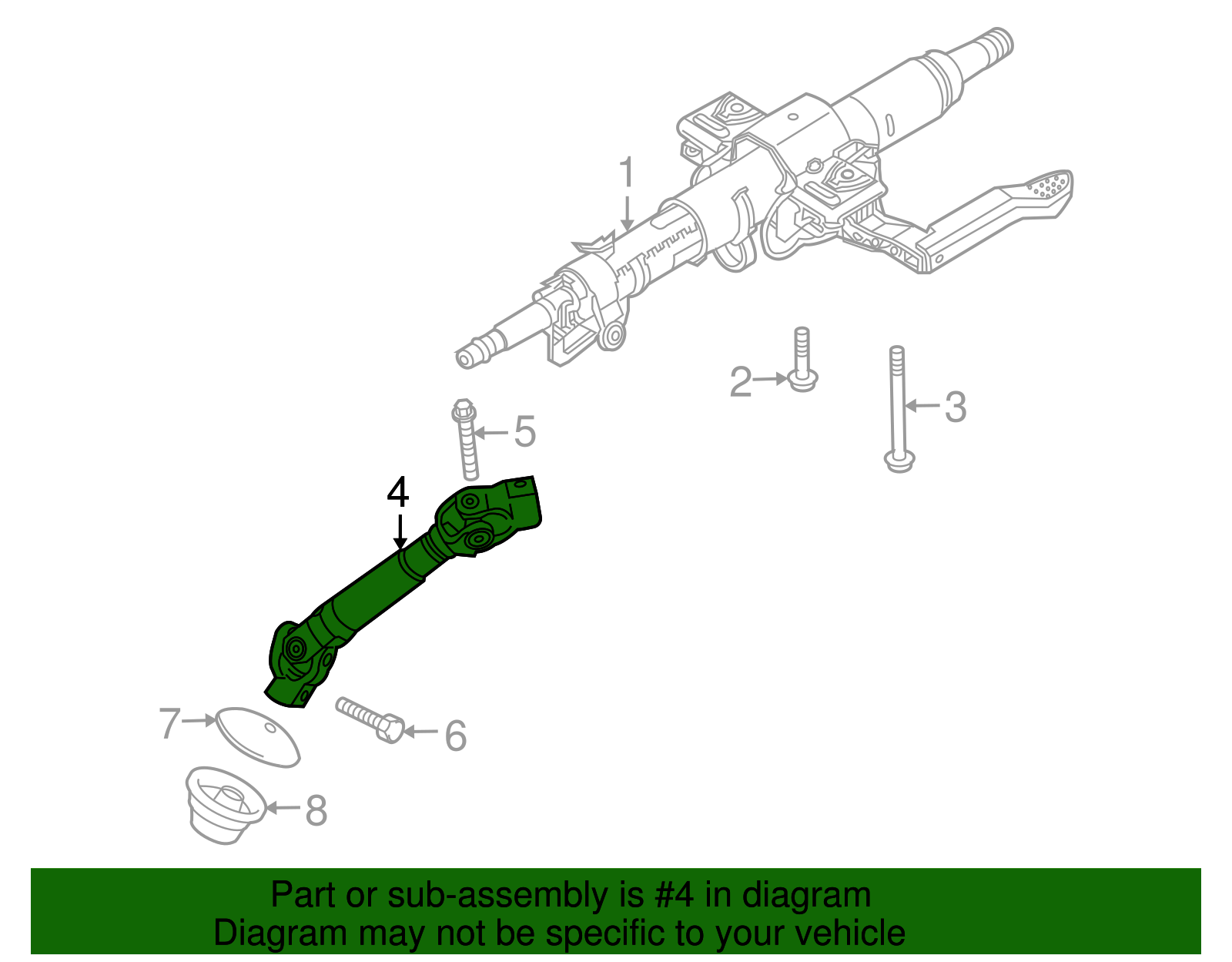 Shaft Assembly, Inter Strg - GM (09223059)