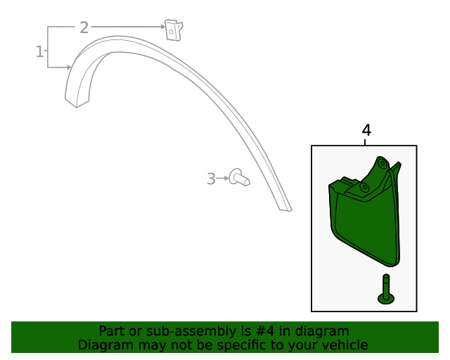 20202023 Ford Escape Splash Guards Molded Rear Pair LJ6Z16A550BB