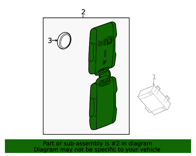 20192023 GM Remote Control Door Lock Transmitter 13577765 GM Flow