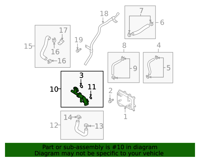 20142021 Kia OEM NEW 20142020 Kia Telluride Sorento Transmission Oil Cooler Valve 256301U500