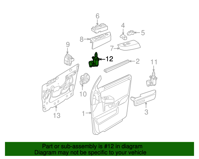 20022003 Ford Door Jamb Switch 1L2Z14018AB