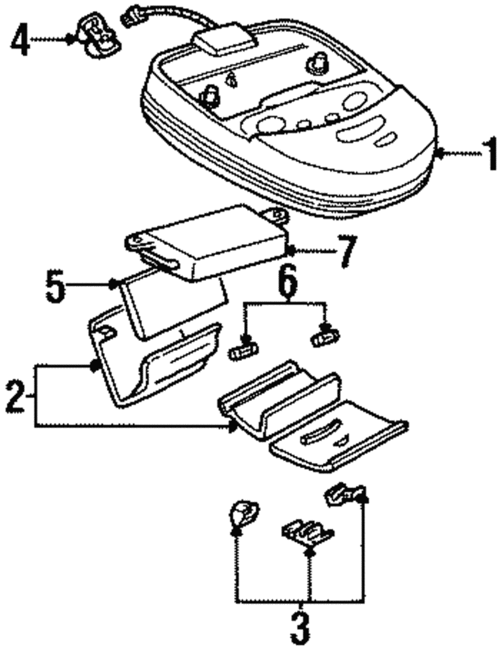 Roof Console - Ford (YF3Z-54519A70-FAD)