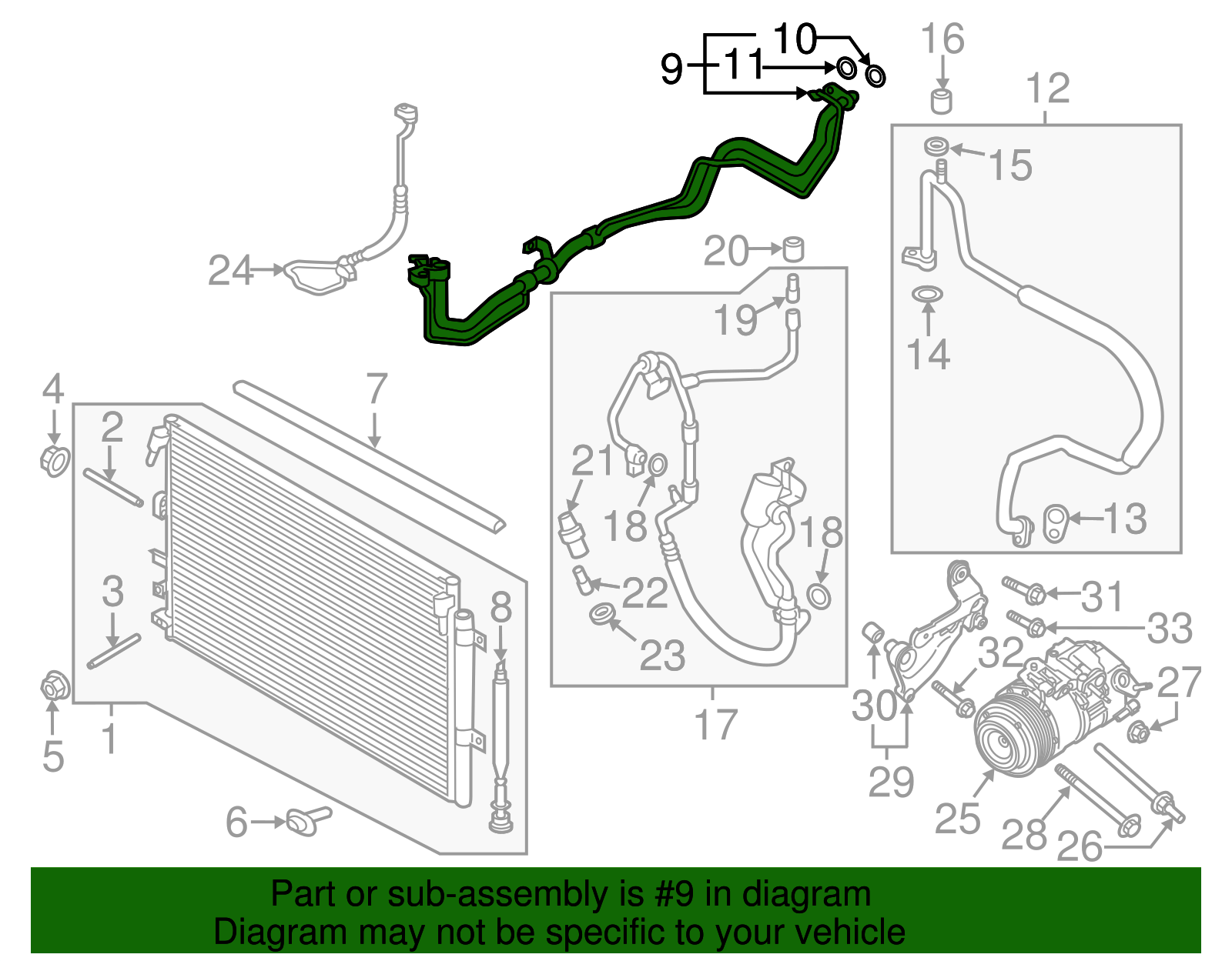 Motorcraft™ A/C Pipe - Ford (YF-37740)