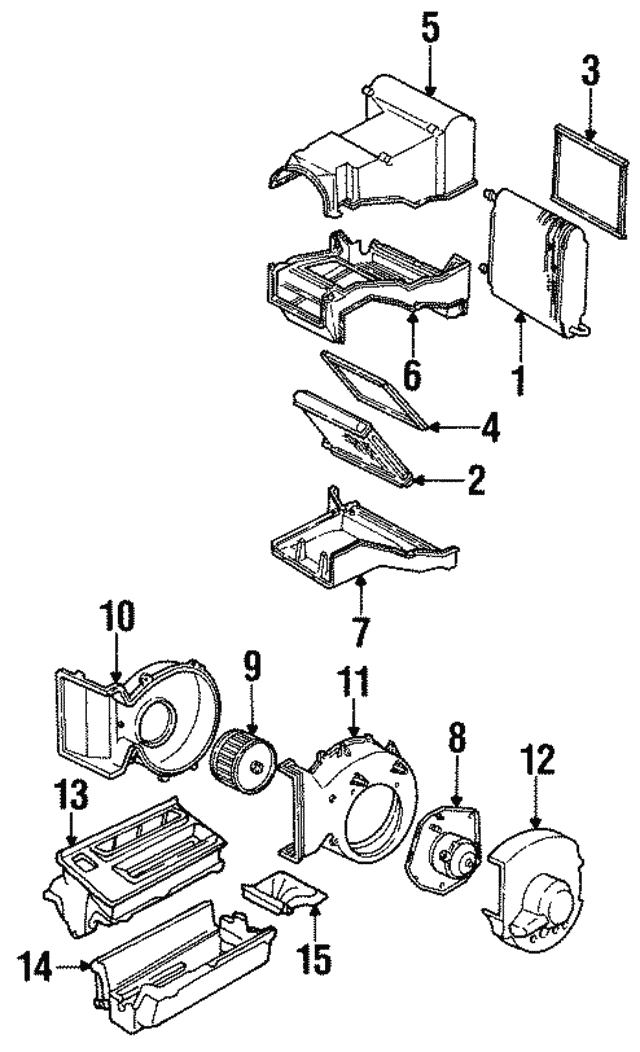 19922001 GM Heater Core Seal 22599323
