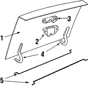 25610616 - Body: Trunk Lid for Cadillac: 60 Special, DeVille, Fleetwood Image