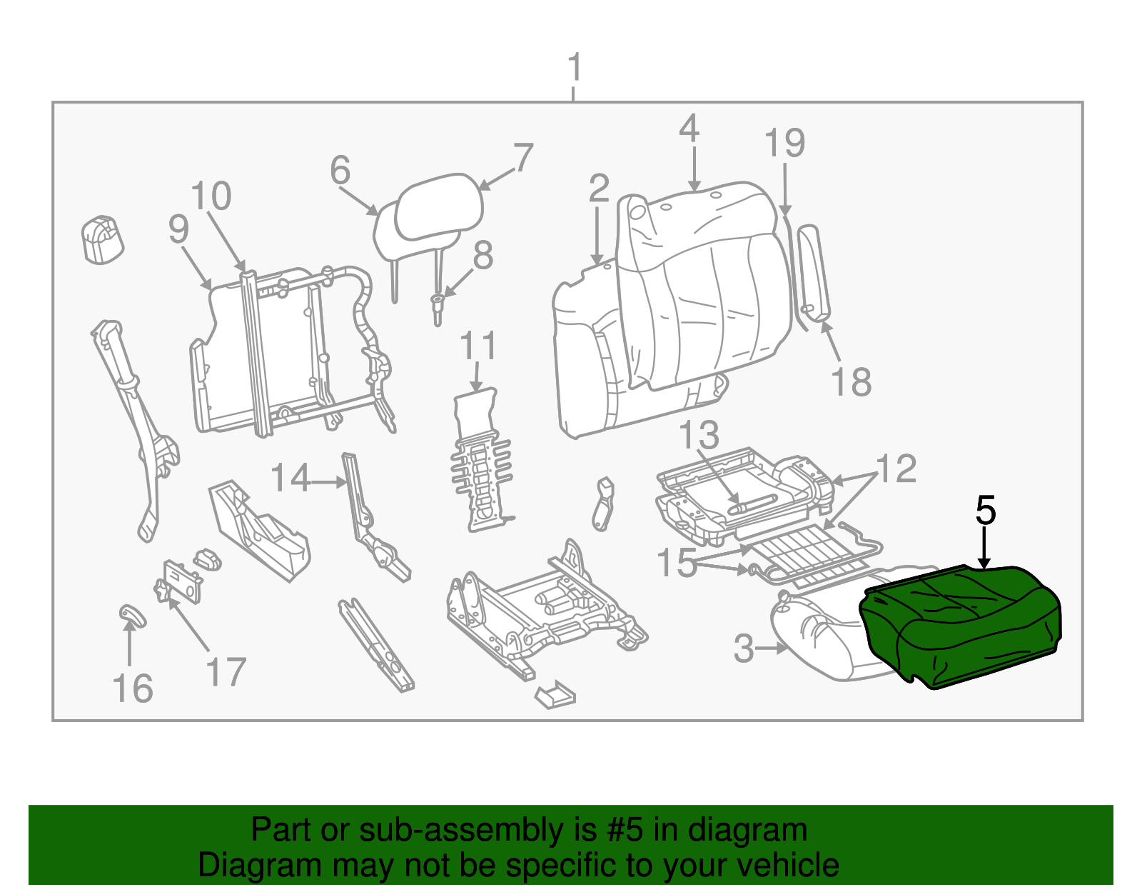 Seat Cover - GM (88936847)