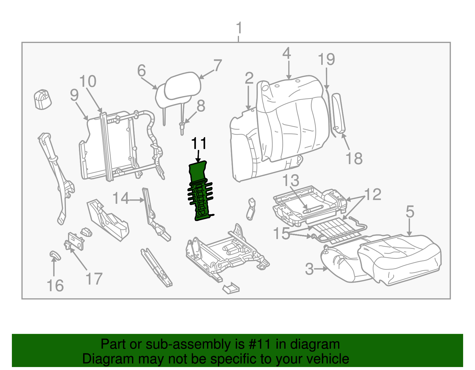 Lumbar Support - GM (88944136)