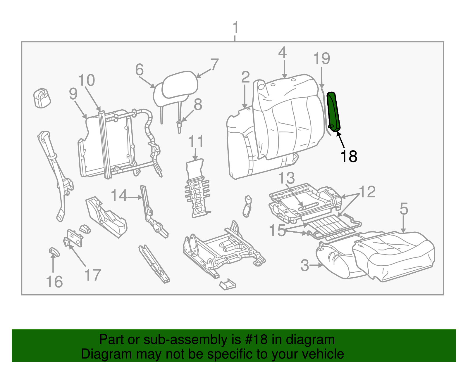 Armrest - GM (88936846)