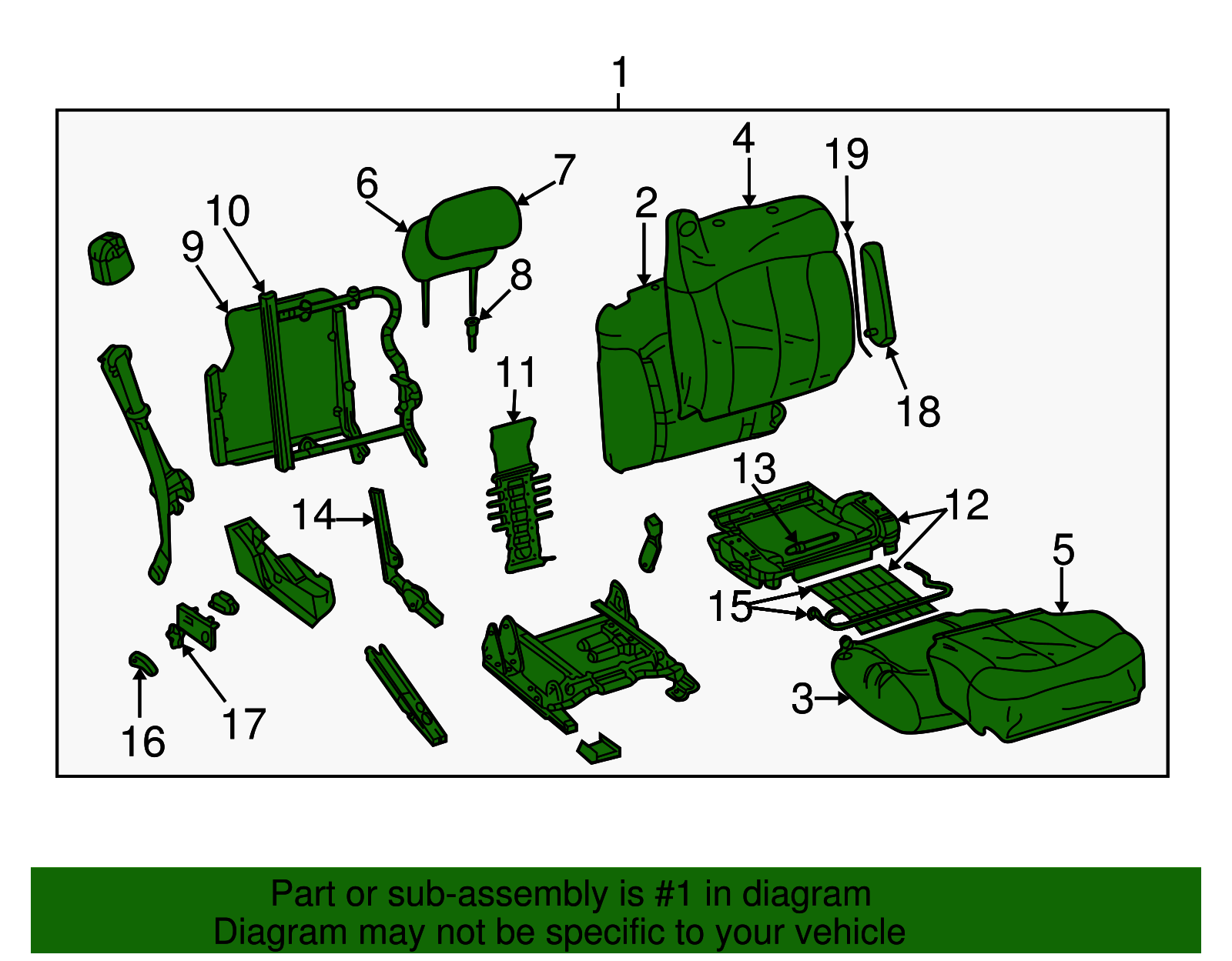 Seat Assembly - GM (89045853)