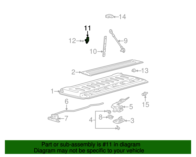 Tailgate Hinge - Ford (F65Z-99430B39-AA