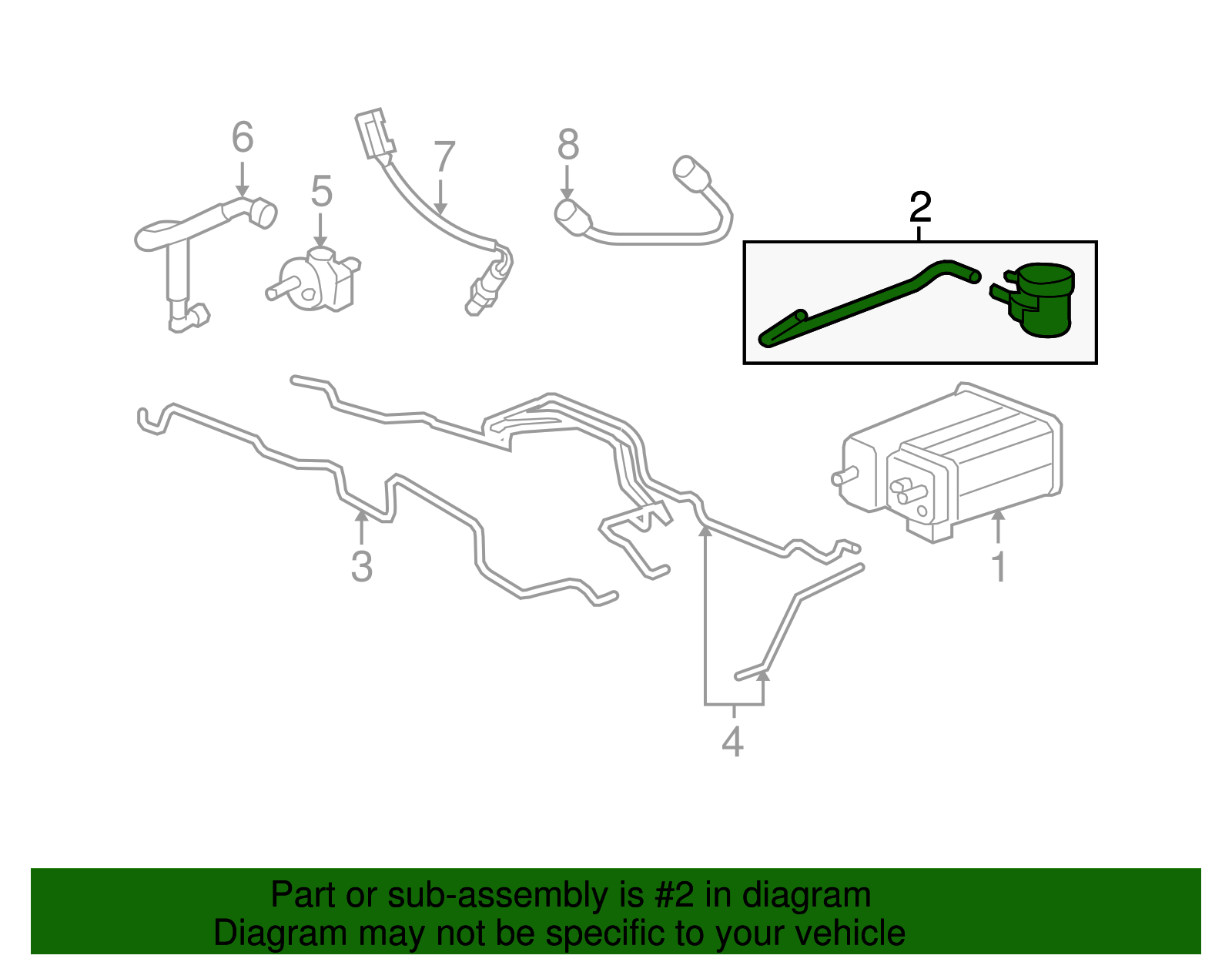 Vapor Canister Vent Hose - GM (20907779)